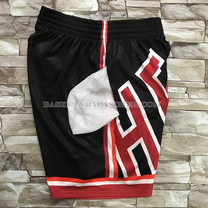 Short Miami Heat Mitchell & Ness Big Face Noir